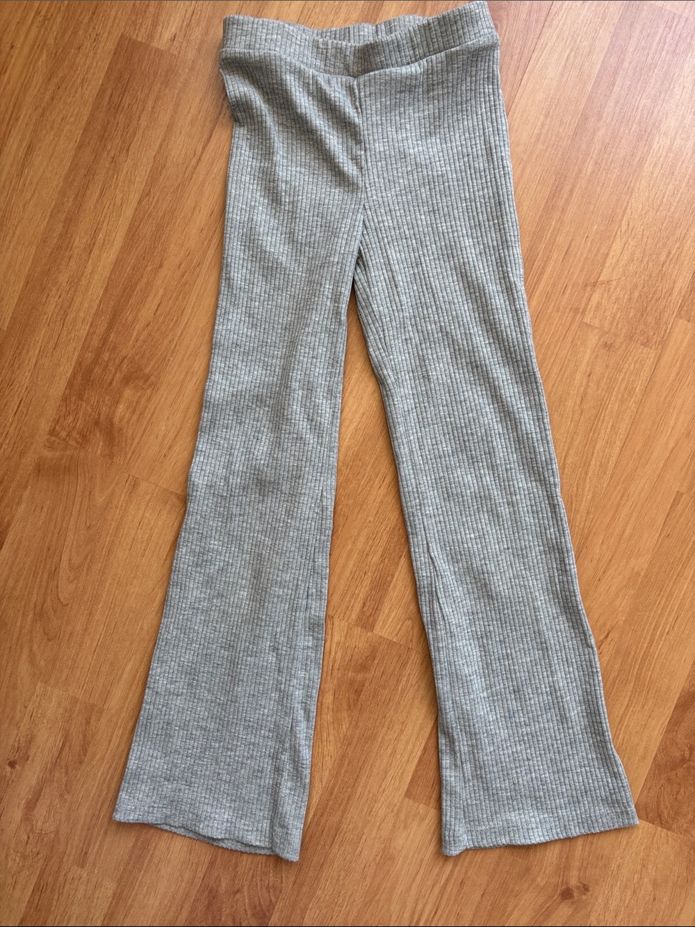 H&M Grey Ribbed Knit Lounge Pants